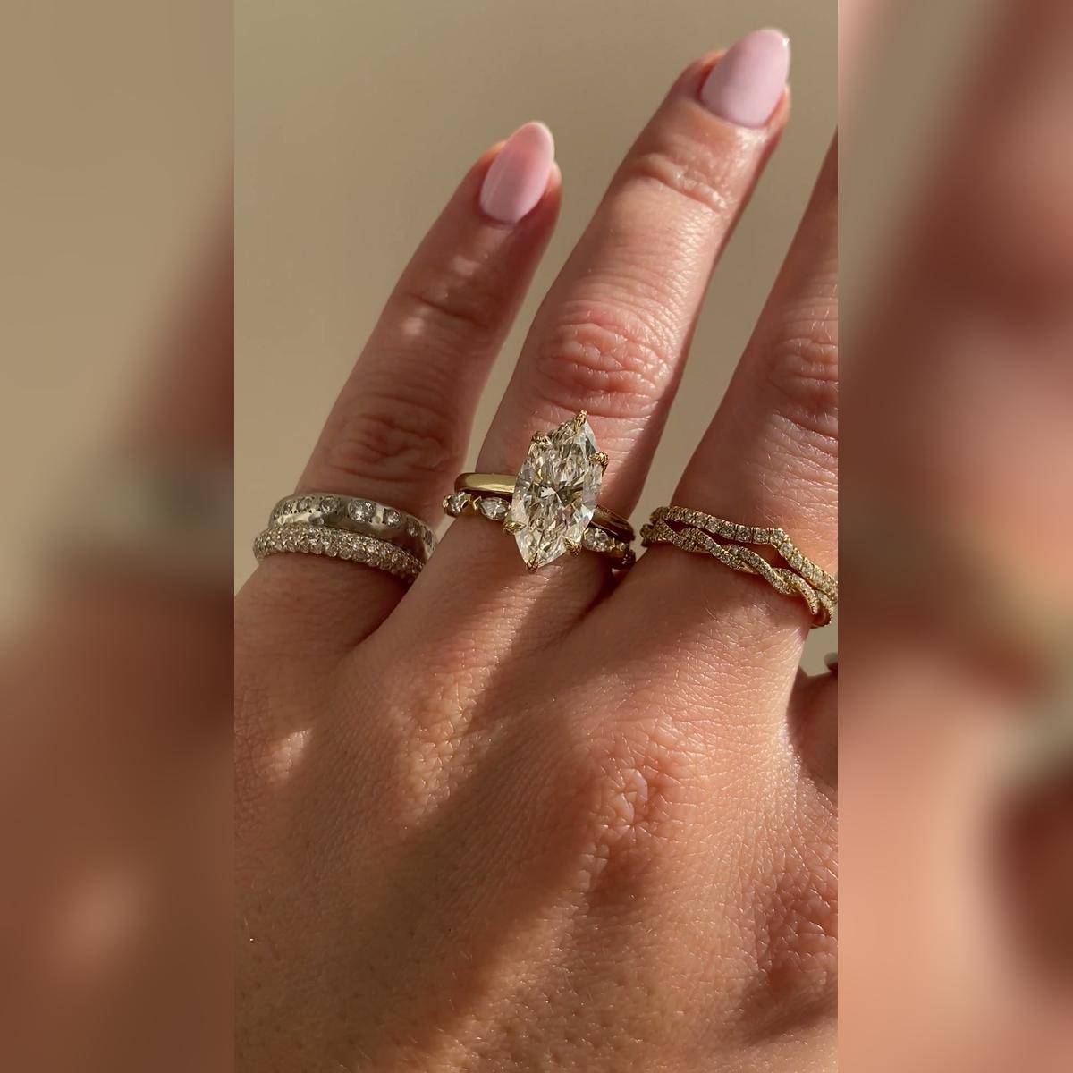 Maeve Marquise Wedding Band Pairings