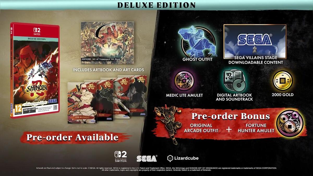 Shinobi: Art of Vengeance Deluxe Edition - PEGI 12