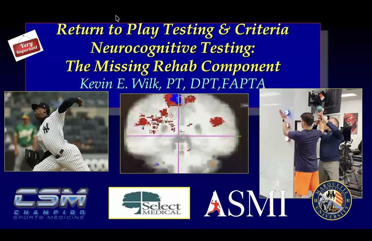 Return to Play Testing &amp; Neurocognitive Testing