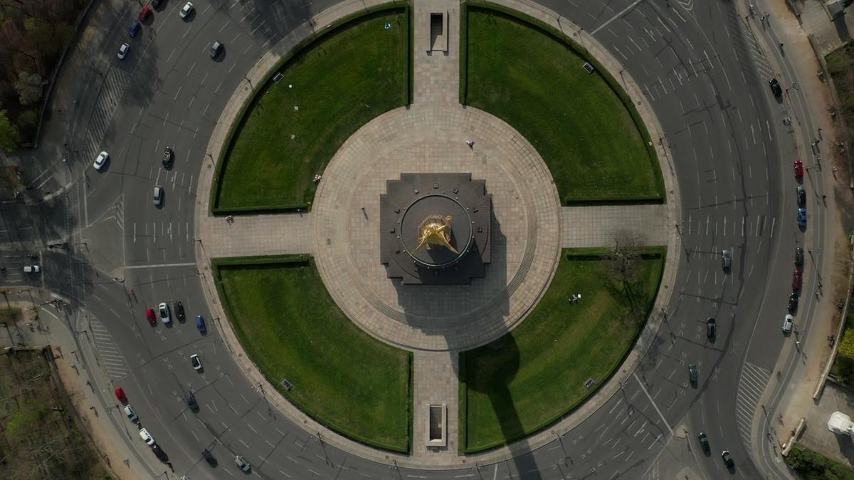 Victory column in Berlin aerial
