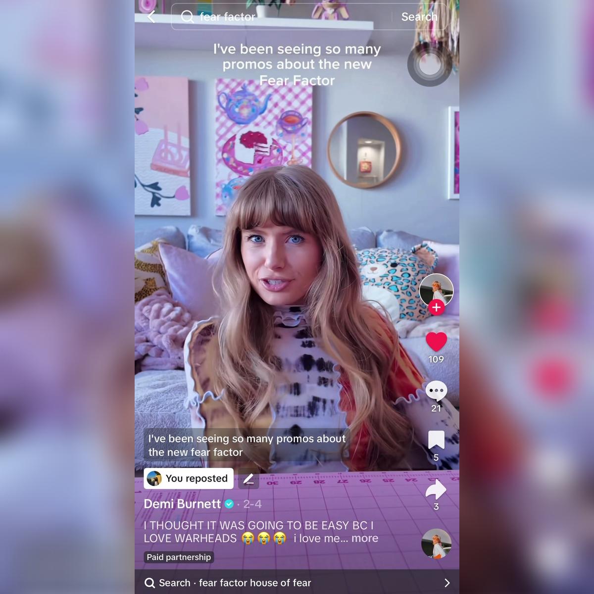 Demi - Fear Factor - TikTok