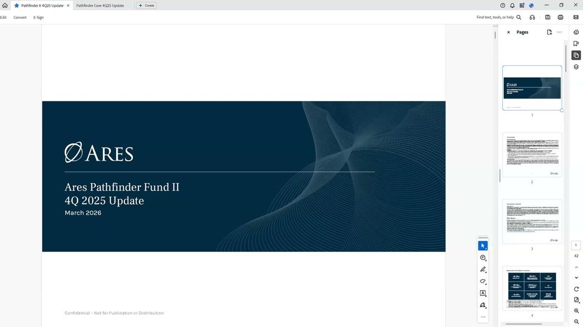 Ares Pathfinder Fund II | 4Q 2025 Update Call