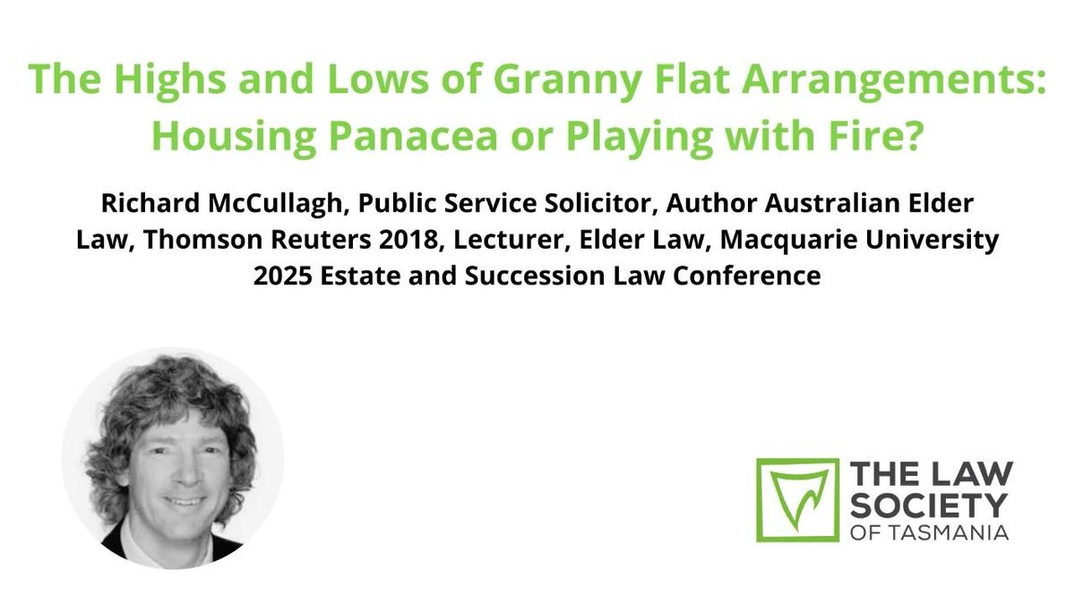 The Highs and Lows of Granny Flat Arrangements: Housing Panacea or Playing with Fire?