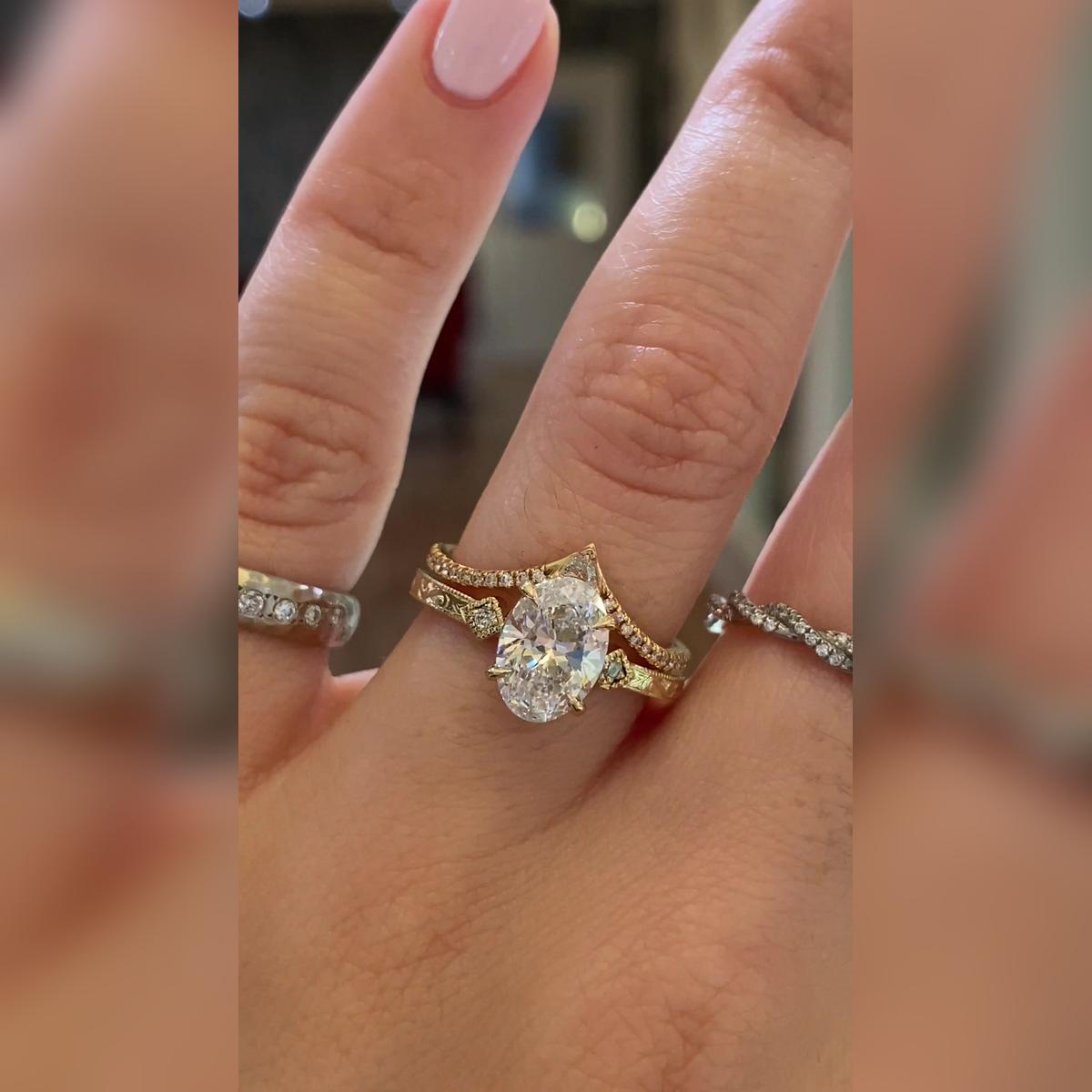 Lola Oval Wedding Band Pairings