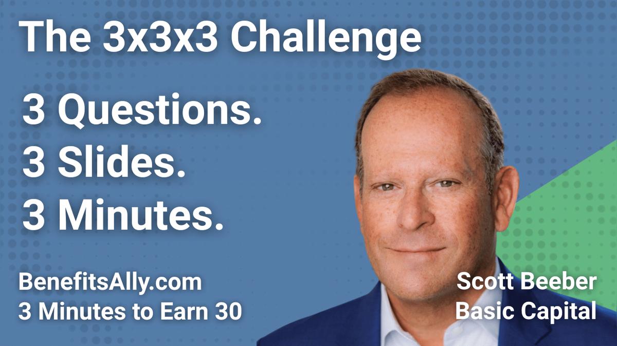 Basic Capital - 3x3x3 Challenge with Scott Beeber
