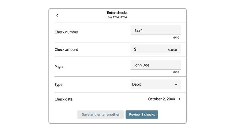 BBOB10 – Positive Pay: Adding Checks