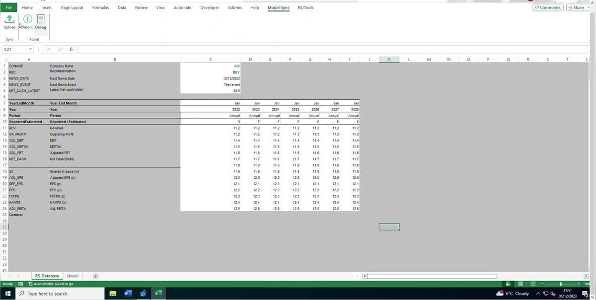 ModelSync upload model