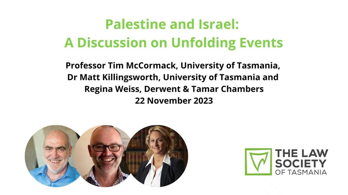 Palestine and Israel: A Discussion on Unfolding Events