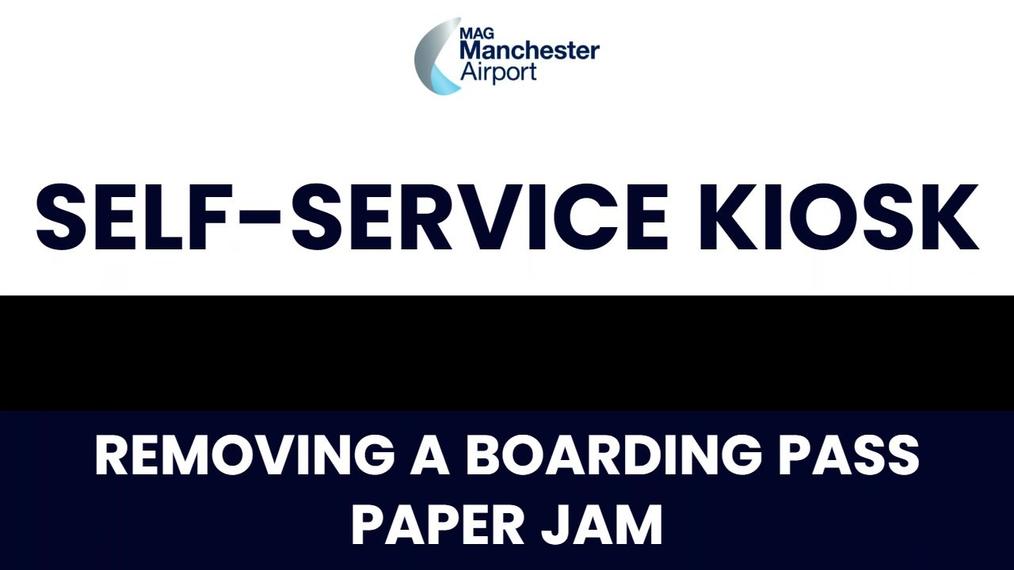 Removing a boarding pass paper jam