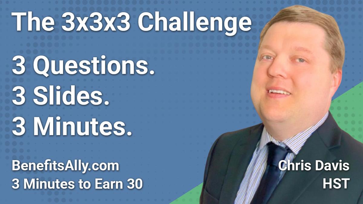 HST - 3x3x3 Challenge with Chris Davis