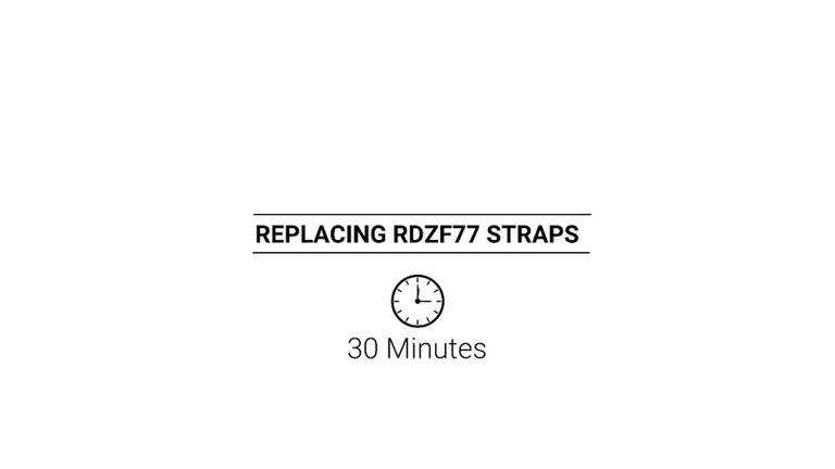 Replacing RDZF77 Straps