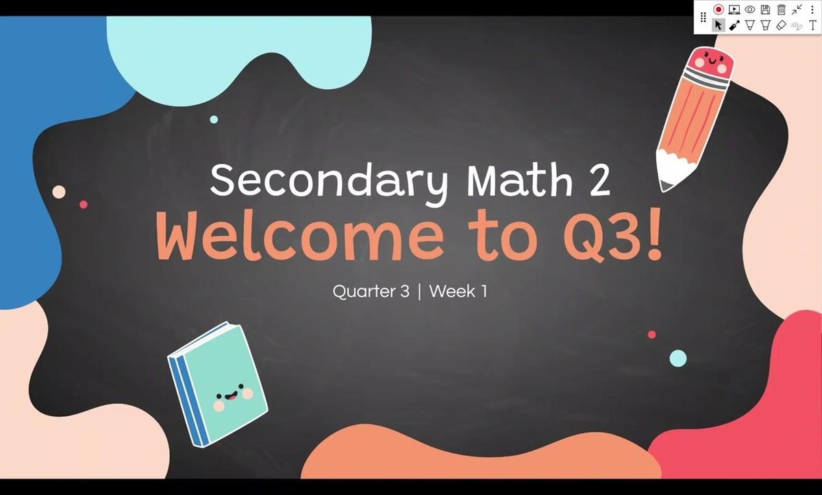 Scholes SM2 Q3 W1 Live Session Recording