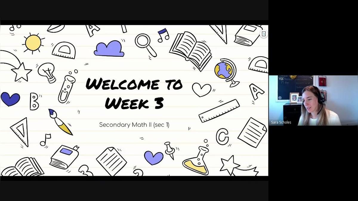 SM2 (sec 1) Q1 W3 Live Session Recording