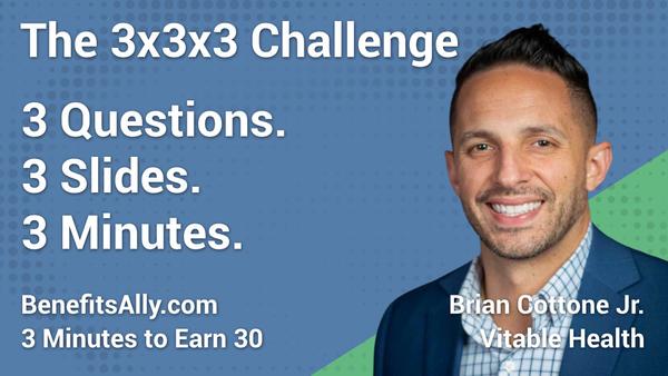 Vitable Health - 3x3x3 Challenge with Brian Cottone Jr.