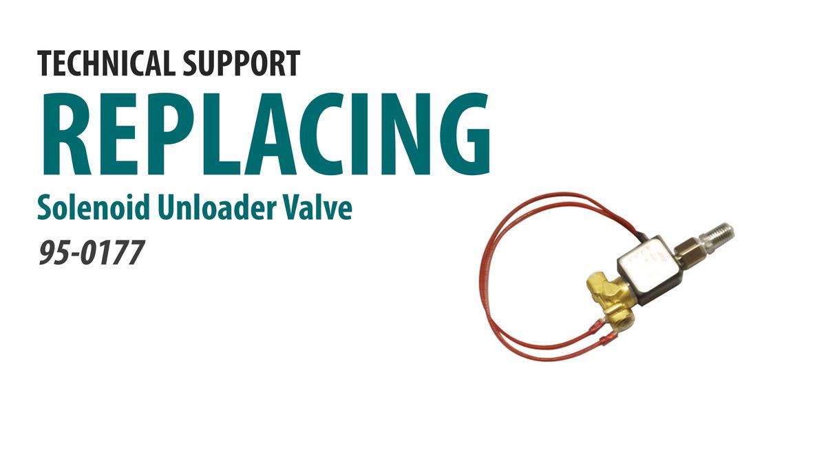 Replacing the Solenoid Unloader Valve - 115v [66-4015]