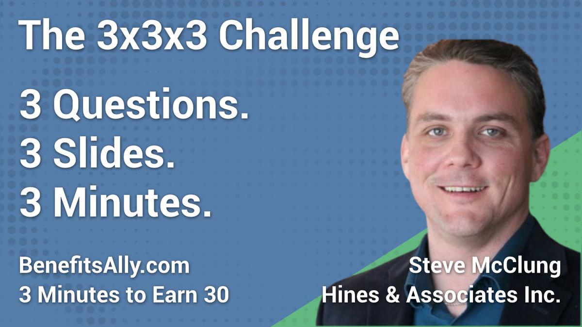 Hines &amp; Associates Inc. - 3x3x3 Challenge with Steve McClung