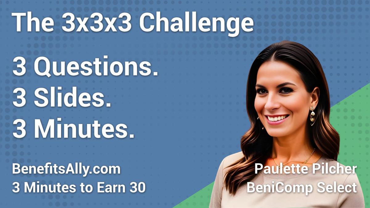 BeniComp Select - 3x3x3 Challenge with Paulette Pilcher