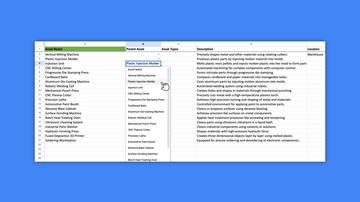 Filling Out the Import Workbook with Location and Asset Data (SPA)