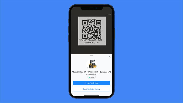 Creating Work Orders via QR Code (SPA)