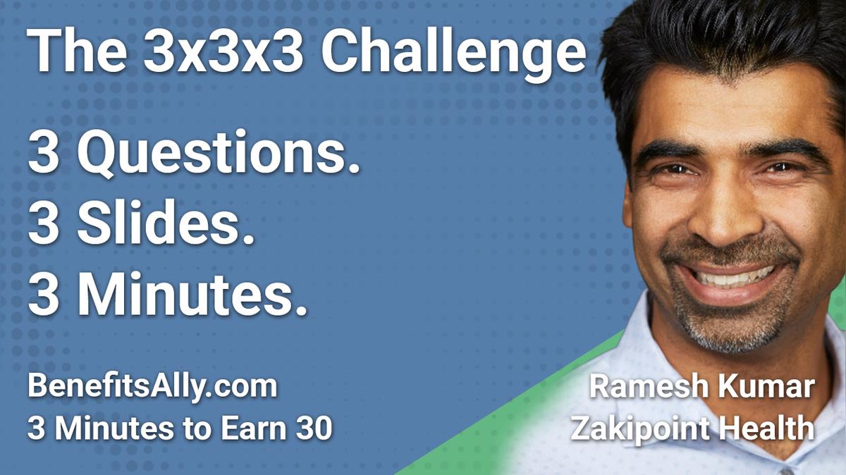 zakipoint Health - 3x3x3 Challenge with Ramesh Kumar