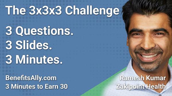 zakipoint Health - 3x3x3 Challenge with Ramesh Kumar