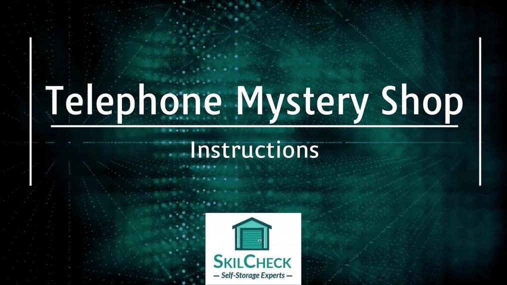 Telephone Shop Instructions - SkilCheck v1