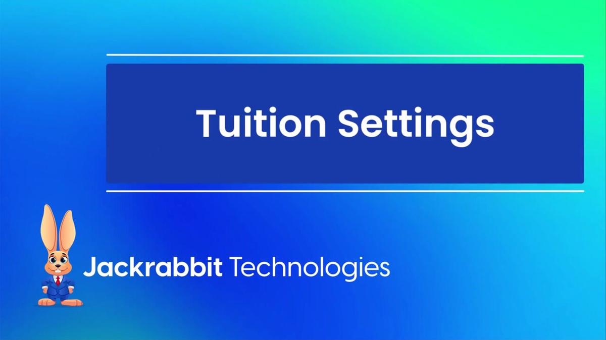 Tuition Settings