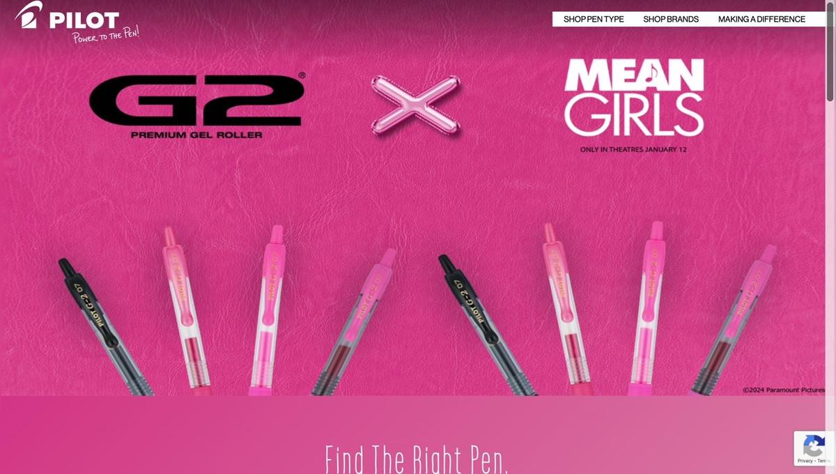 PilotPen_MeanGirls_PTTPTakeover