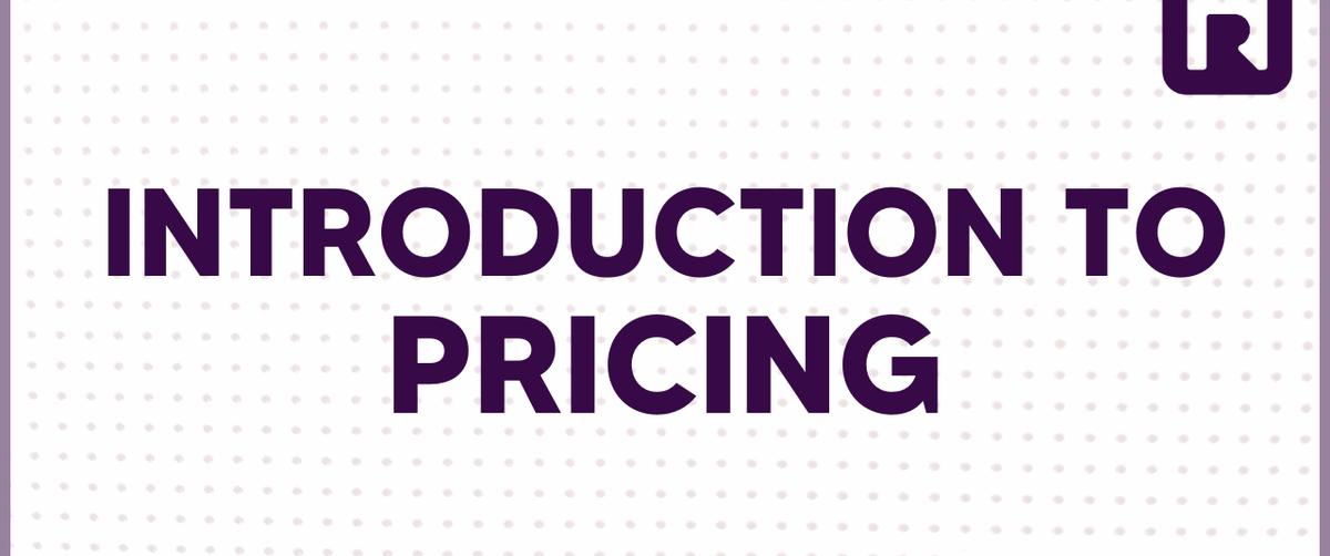 Optimize Operations Video 2.2 - Introduction to Pricing