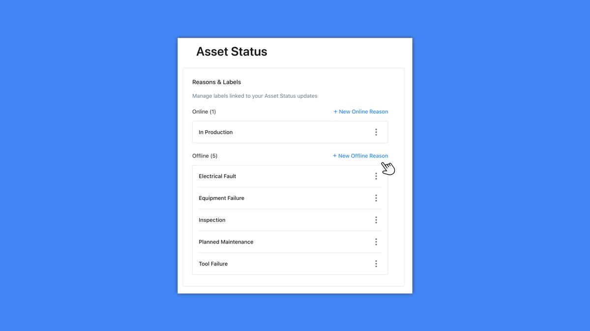 Creating Custom Asset Statuses