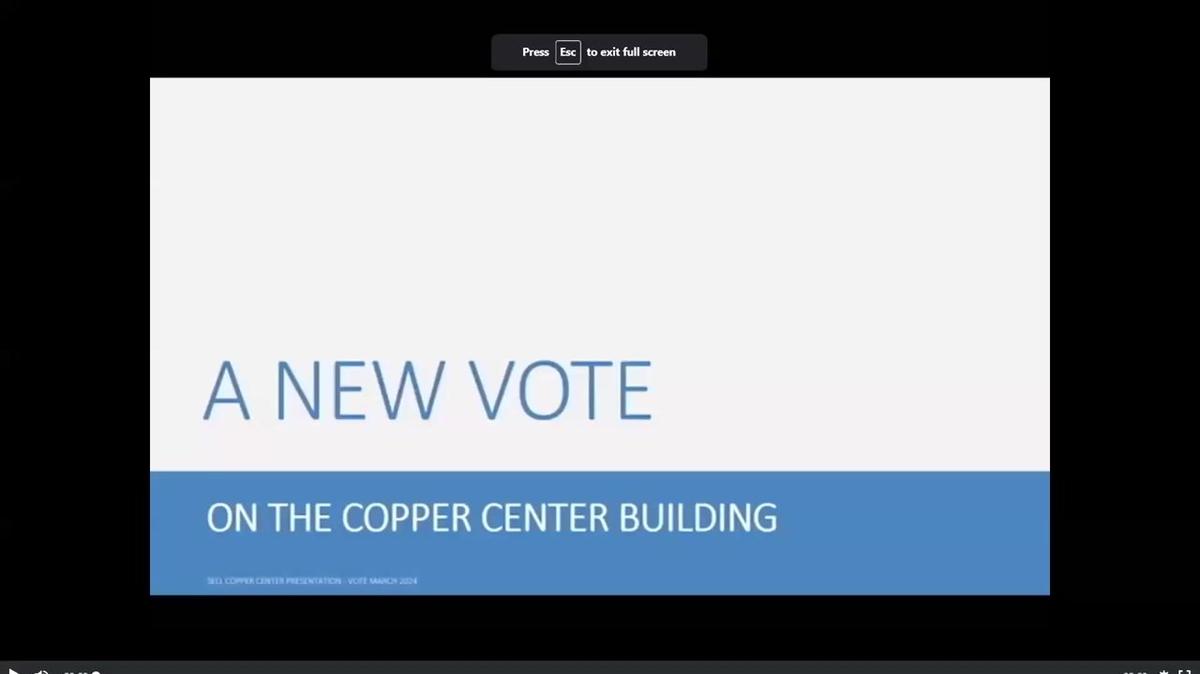 VOTE 2024 - Copper Center Petition Forum SELL AM