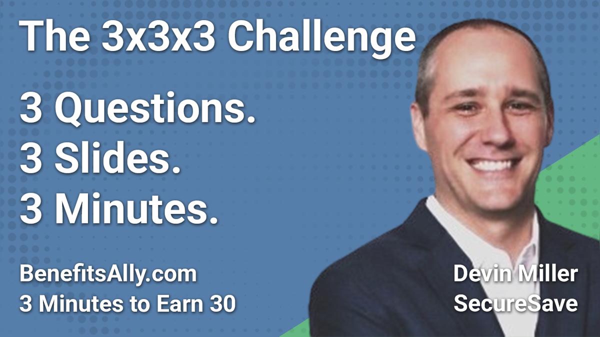 SecureSave - 3x3x3 Challenge with Devin Miller