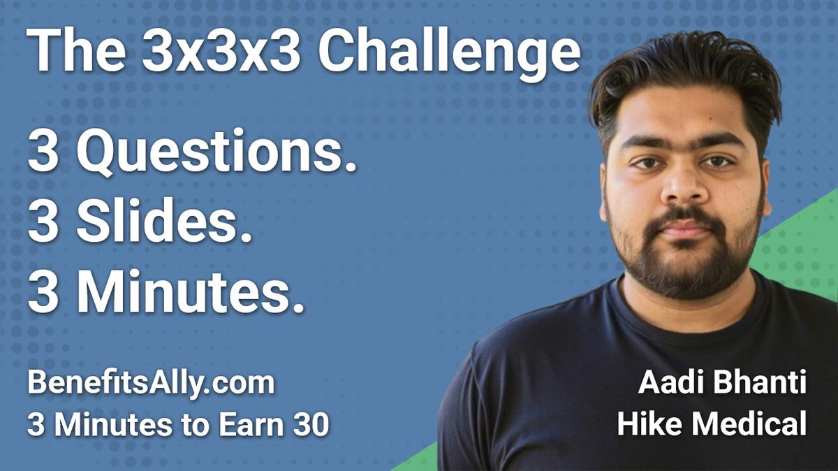 Hike Medical - 3x3x3 Challenge with Aadi Bhanti