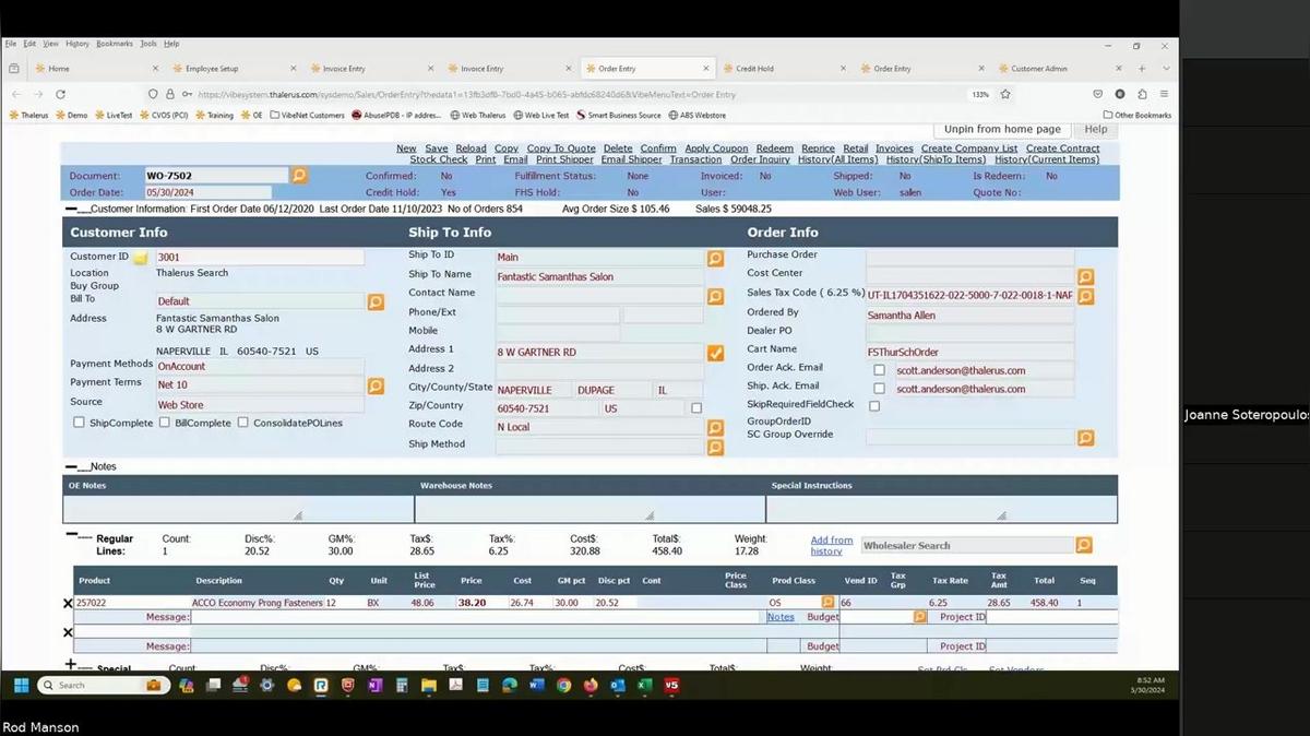 Garveys_09 - Customer and ShipTo Review