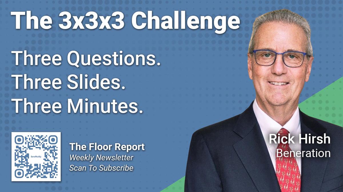 Beneration - 3x3x3 Challenge With Rick Hirsh