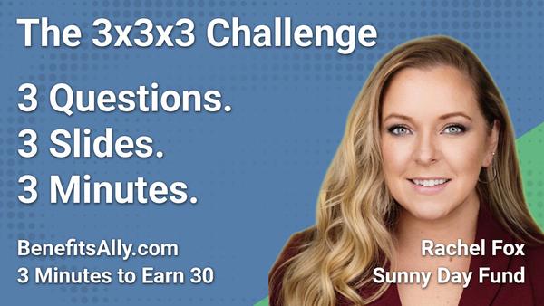 Sunny Day Fund - 3x3x3 Challenge With Rachel Fox