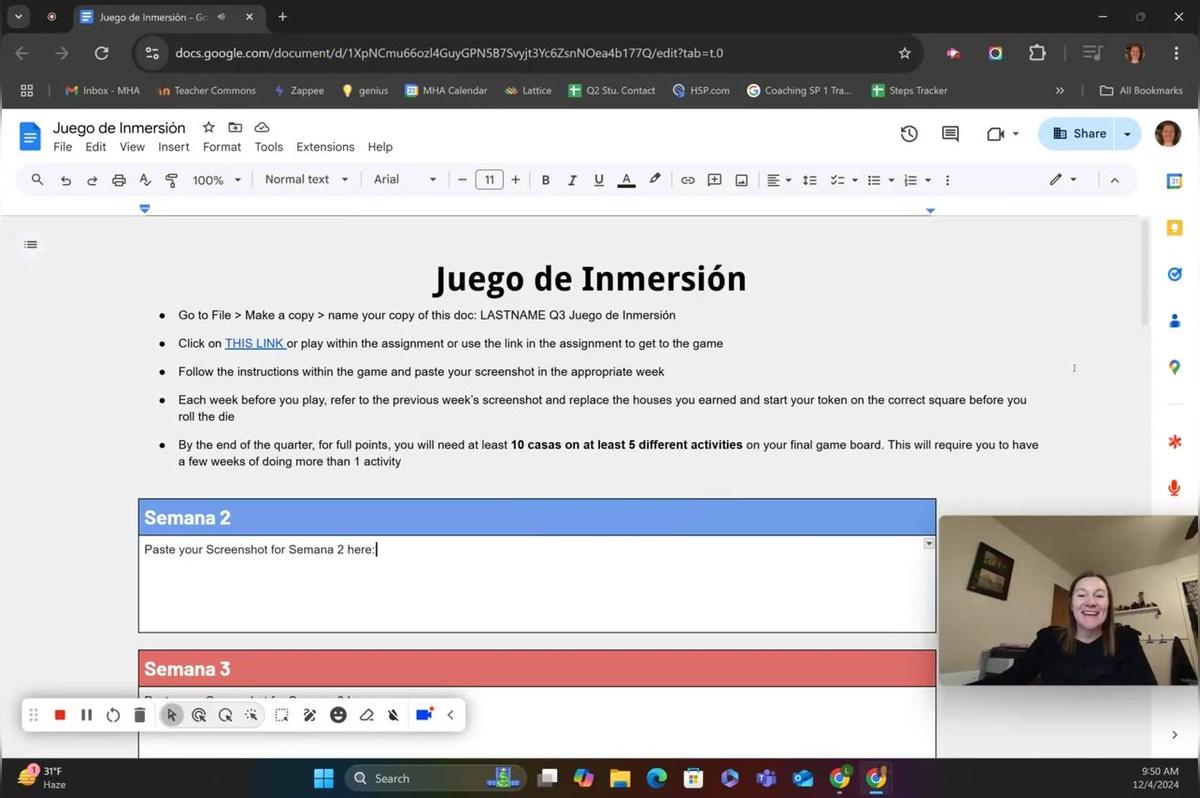 SP1 Juego de Inmersion