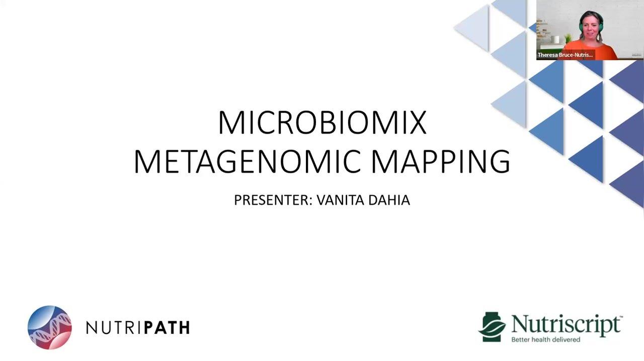 Microbiomix Metagenomic Mapping (MMM) Webinar with Vanita Dahia- Nutripath
