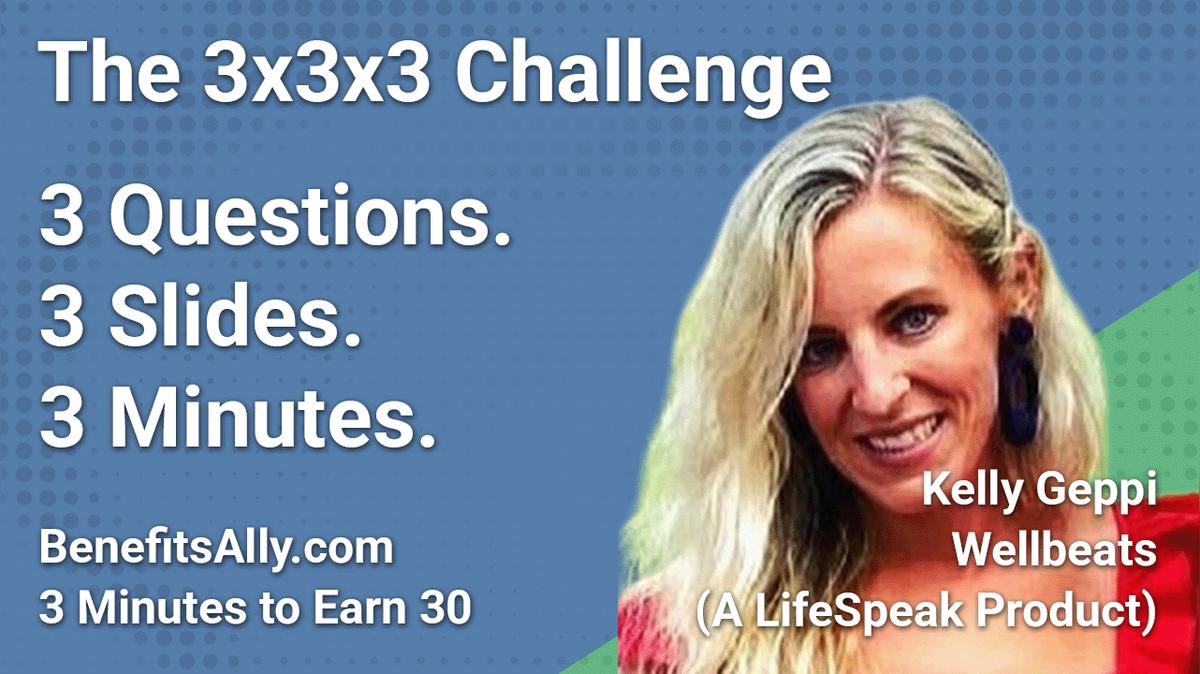 Wellbeats (A LifeSpeak Product) - 3x3x3 Challenge With Kelly Geppi
