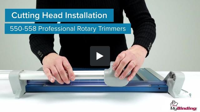 Dahle 550 558P Professional Rotary Trimmers - Cutting Head Installation