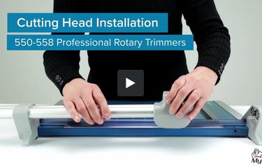 Cutting Head Installation 550-558P Professional Rotary Trimmers