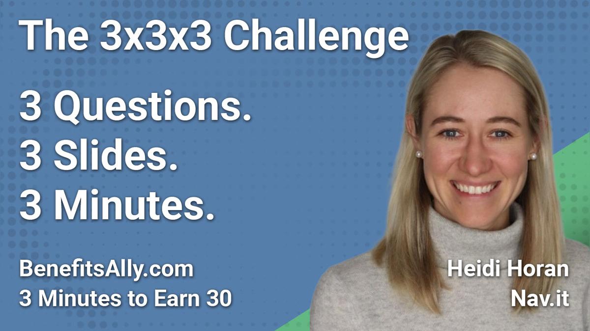 Nav.it - 3x3x3 Challenge with Heidi Horan