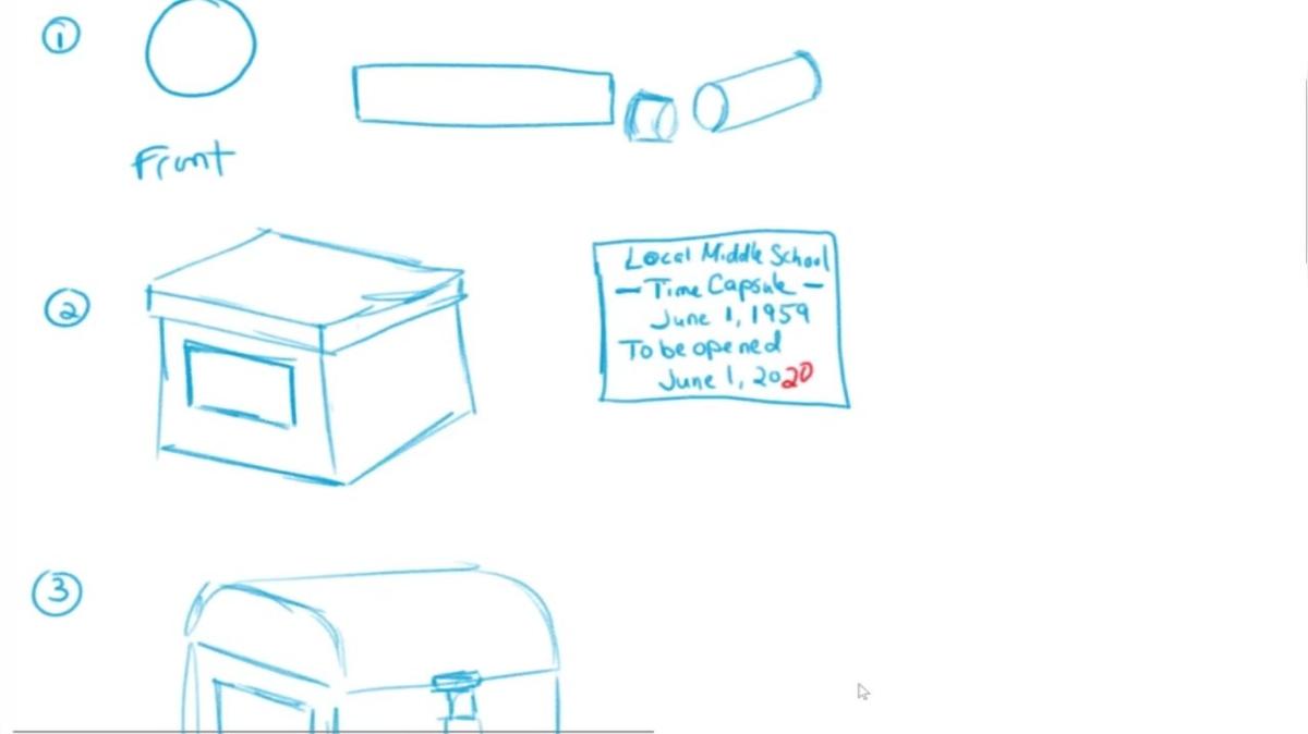 Time Capsule: Sketching Objects