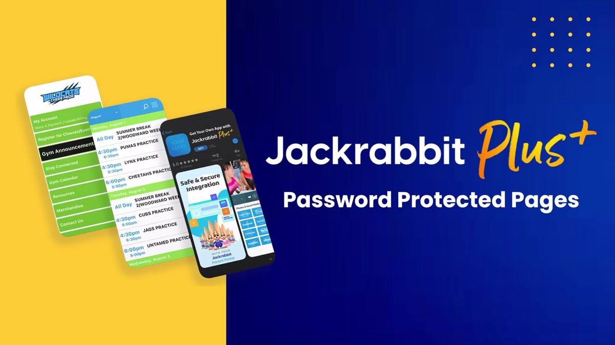 Jackrabbit Plus - Password Protected Pages