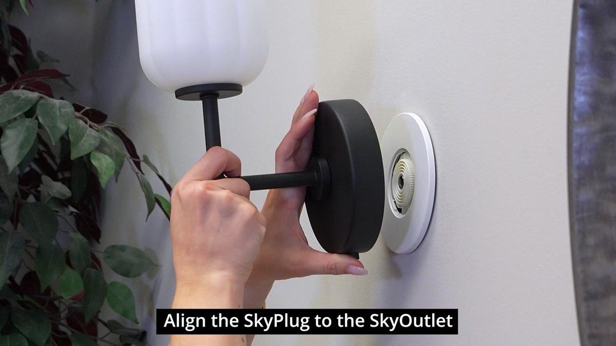 Install SkyPlug Indoor Wall Sconce