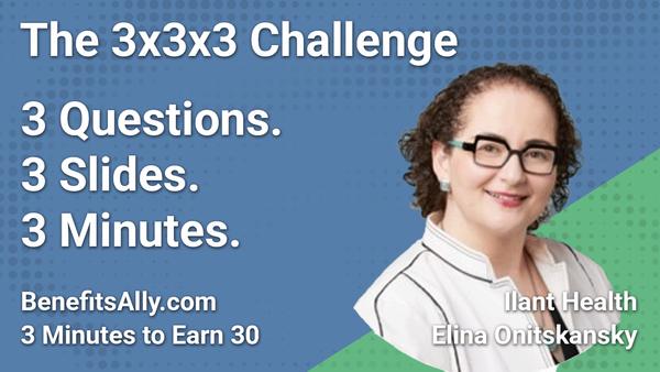 Ilant Health - 3x3x3 Challenge with Elina Onitskansky
