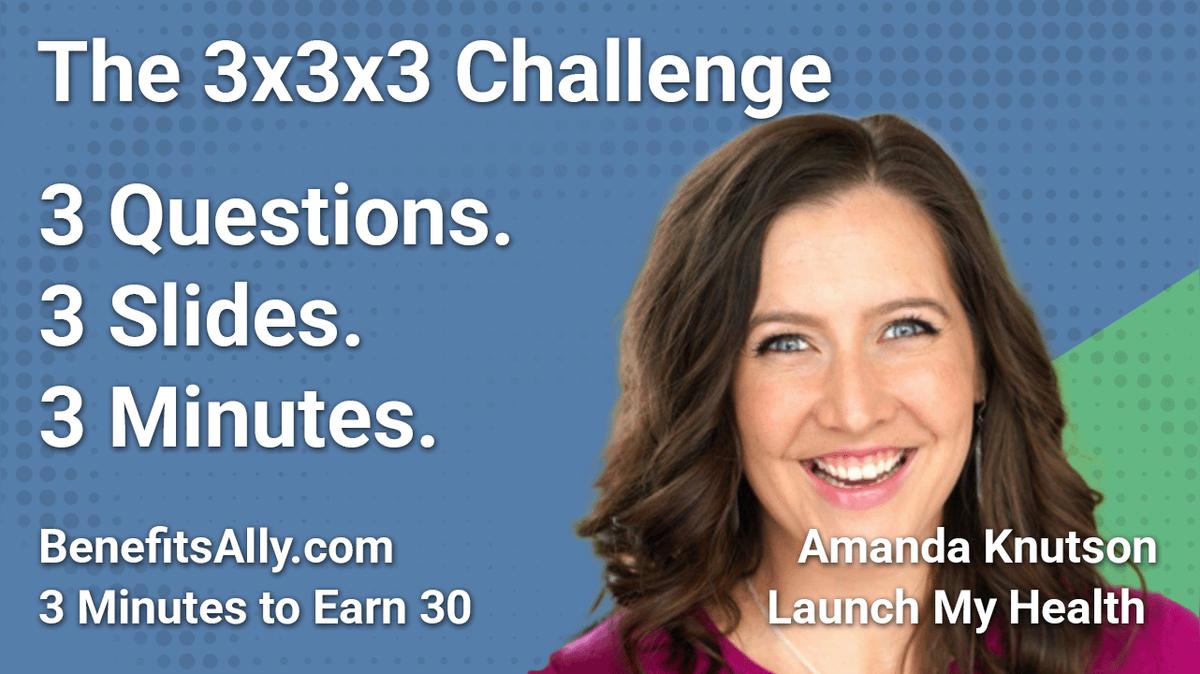 Launch My Health - 3x3x3 Challenge With Amanda Knutson