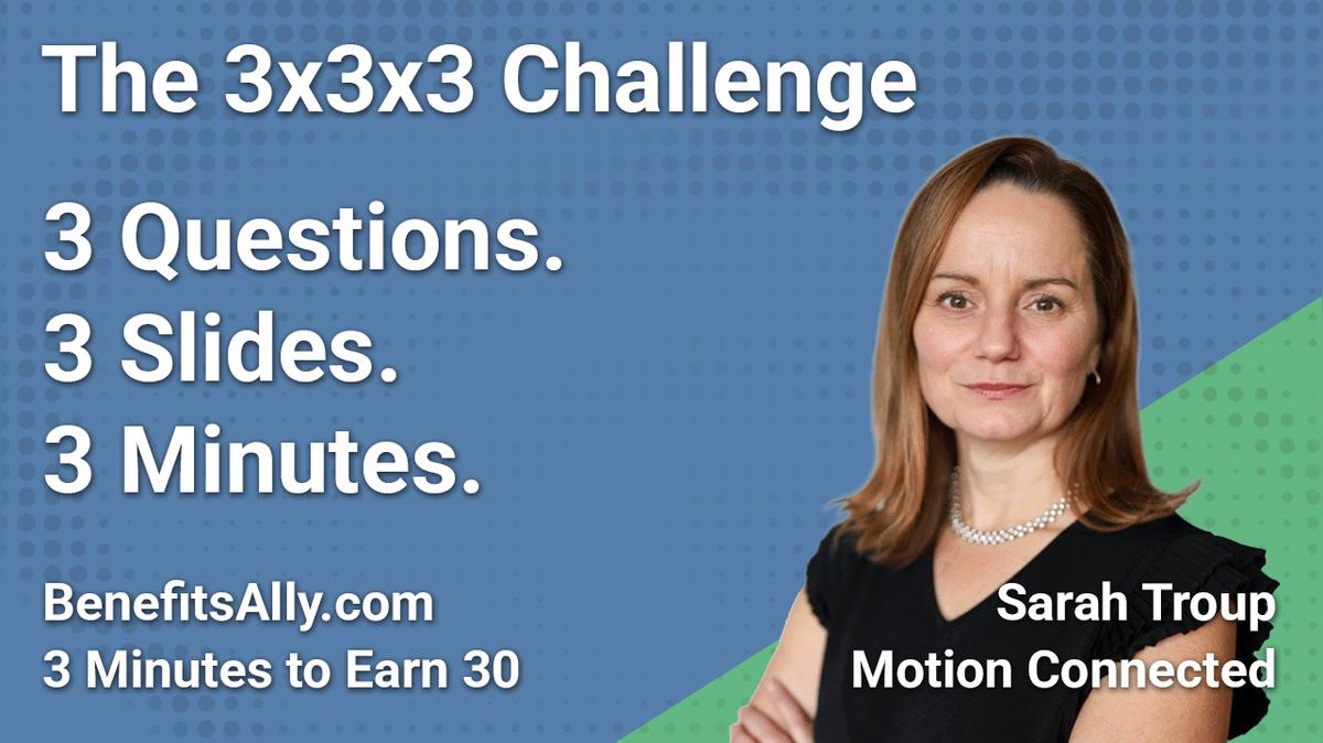 Motion Connected - 3x3x3 Challenge With Sarah Troup