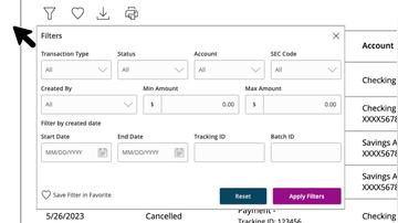 View Account Activity