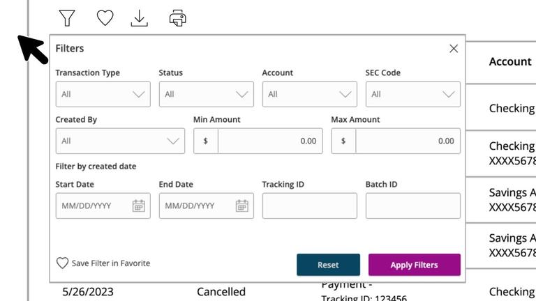 View Account Activity